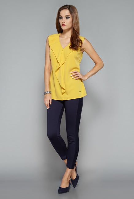 Wardrobe by Westside Mustard Brooke Blouse Wardrobe by Westside Mustard Brooke Blouse