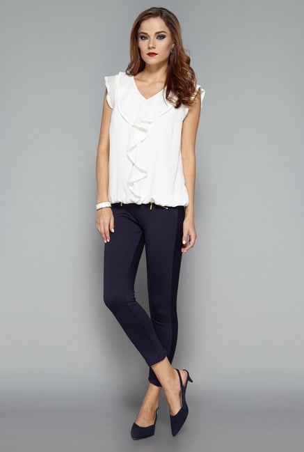 Wardrobe by Westside White Lola Blouse Wardrobe by Westside White Lola Blouse