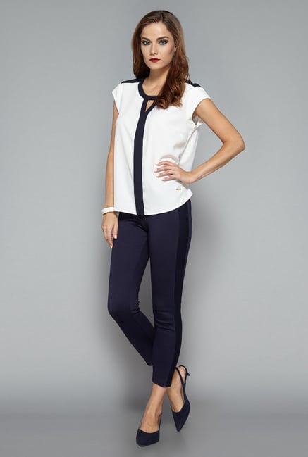 Wardrobe by Westside White Mindy Blouse Wardrobe by Westside White Mindy Blouse