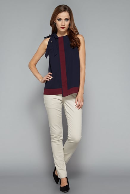 Wardrobe by Westside Navy Ivanna Top Wardrobe by Westside Navy Ivanna Top