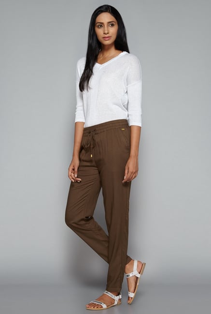 LOV by Westside Brown Ikea Trouser LOV by Westside Brown Ikea Trouser
