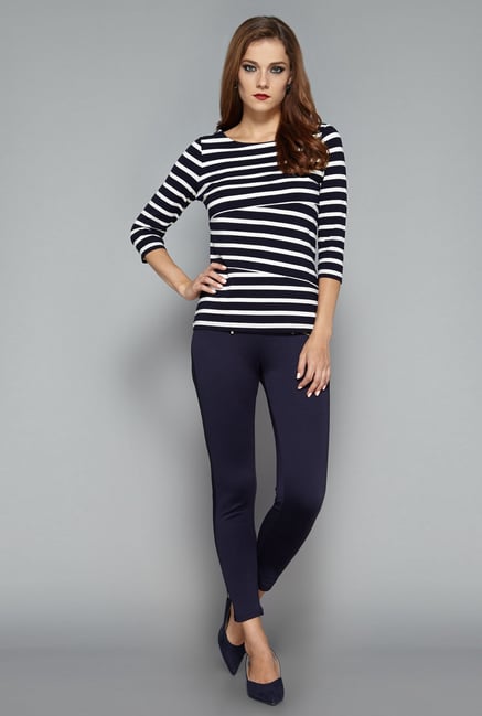 Wardrobe by Westside Navy & White Deb Top Wardrobe by Westside Navy & White Deb Top