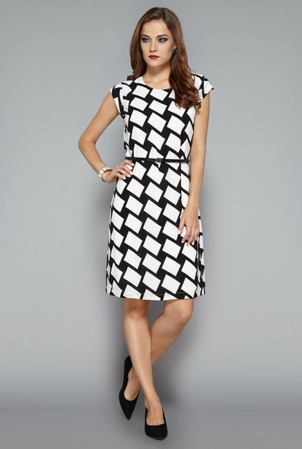 Wardrobe by Westside Black & White Tess Dress Wardrobe by Westside Black & White Tess Dress