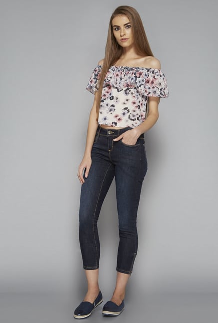 Nuon by Westside Off White Daisy Blouse Nuon by Westside Off White Daisy Blouse