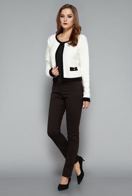 Wardrobe by Westside Off White Arvil Jacket Wardrobe by Westside Off White Arvil Jacket