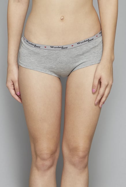 Wunderlove by Westside Grey Solid Brief Wunderlove by Westside Grey Solid Brief