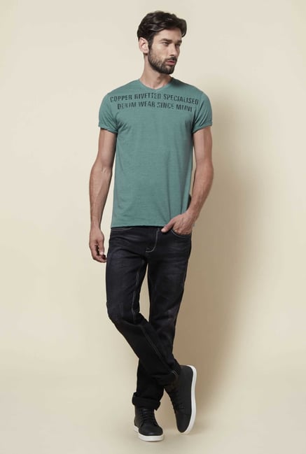 Zudio Green Regular Fit T Shirt Zudio Green Regular Fit T Shirt