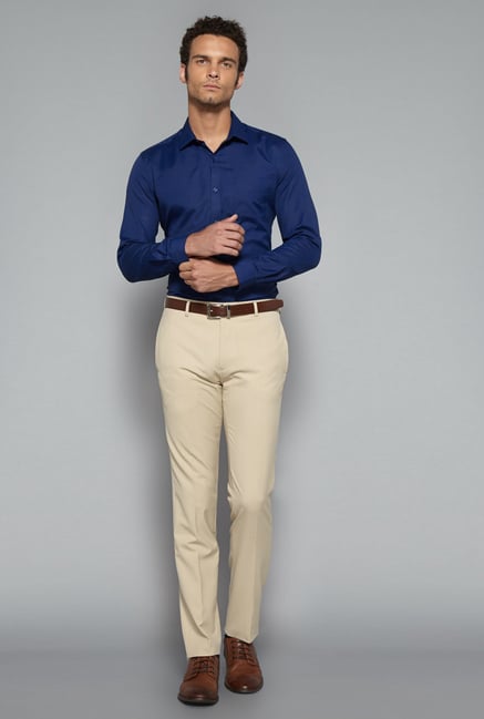 Weststreet by Westside Dark Blue Slim Fit Shirt Weststreet by Westside Dark Blue Slim Fit Shirt