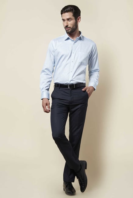 Zudio Light Blue Slim Fit Shirt Zudio Light Blue Slim Fit Shirt