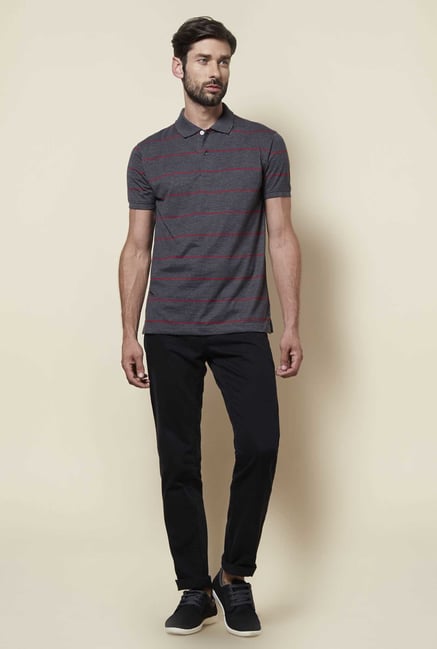 Zudio Grey Polo T Shirt Zudio Grey Polo T Shirt
