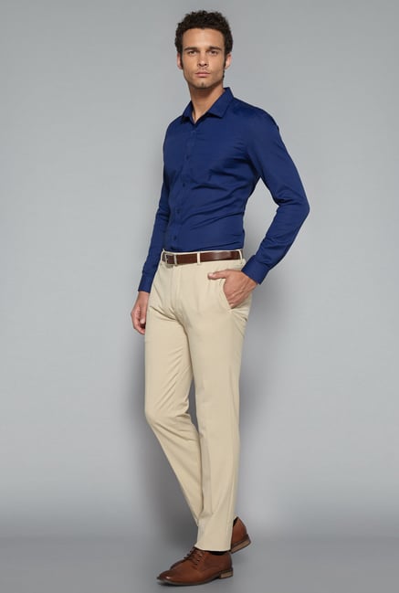 Weststreet by Westside Beige Ultra Slim Fit Trouser Weststreet by Westside Beige Ultra Slim Fit Trouser