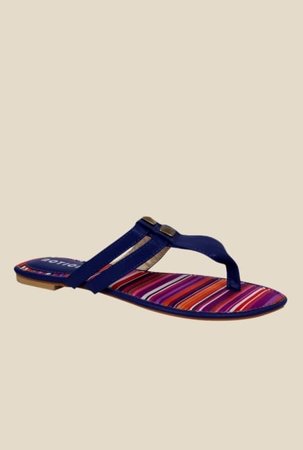 Notion Giosetta Navy T-Strap Sandals Notion Giosetta Navy T-Strap Sandals