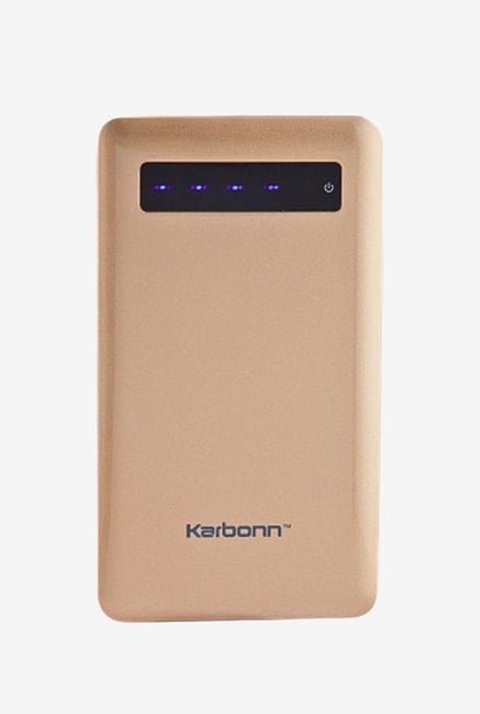 Karbonn Polymer 5 5000 mAh Power Bank (Golden) Karbonn Polymer 5 5000 mAh Power Bank (Golden)
