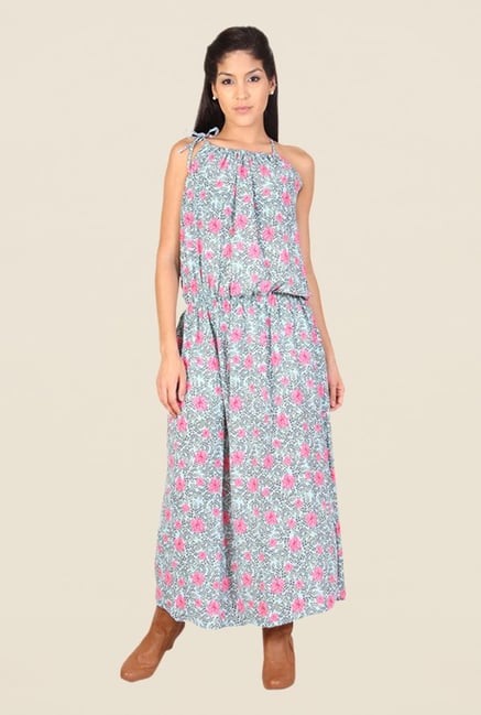 Alibi Blue Floral Print Dress Alibi Blue Floral Print Dress