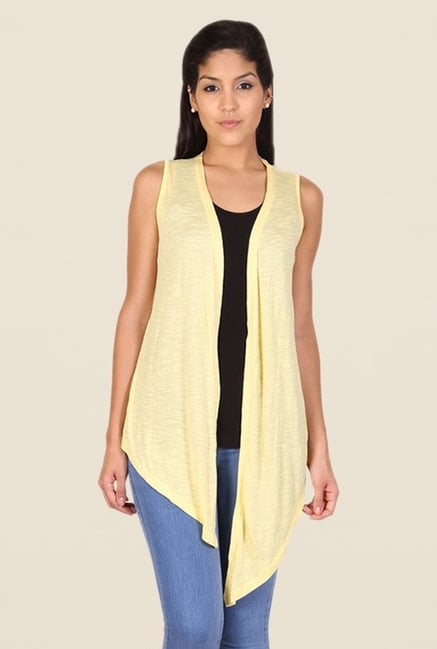 Alibi Yellow Textured Shrug Alibi Yellow Textured Shrug