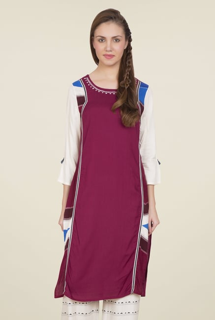 Desi Belle Purple Printed Kurti Desi Belle Purple Printed Kurti