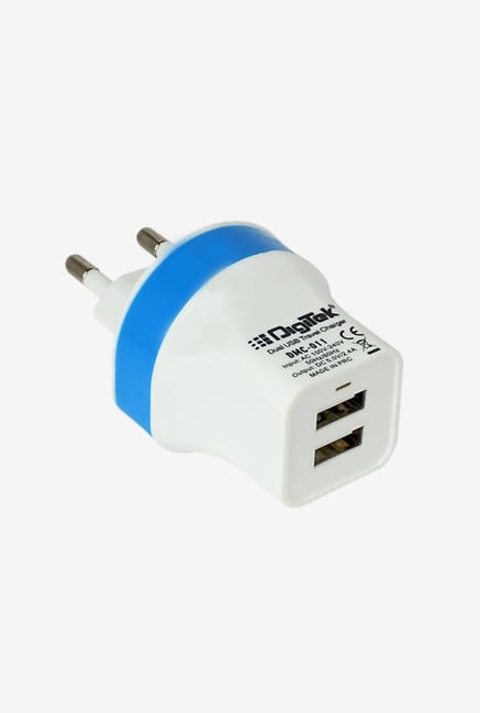 Digitek DMC-011 Dual Battery Charger (White/Blue) Digitek DMC-011 Dual Battery Charger (White/Blue)
