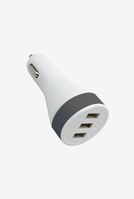 Digitek DMC-012 Triple Car Charger (White/Grey) Digitek DMC-012 Triple Car Charger (White/Grey)