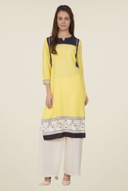 Desi Belle Off White Solid Palazzos Desi Belle Off White Solid Palazzos