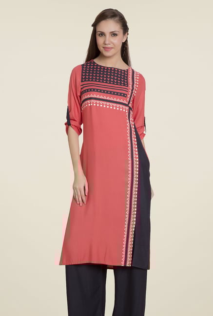 Desi Belle Coral Printed Kurti Desi Belle Coral Printed Kurti
