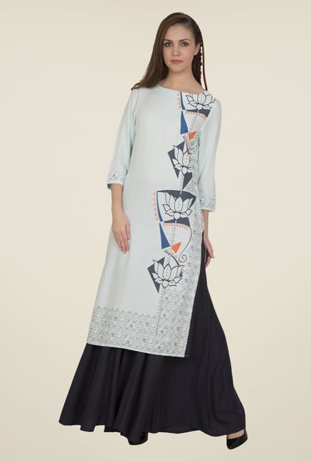 Desi Belle Grey Solid Palazzos Desi Belle Grey Solid Palazzos