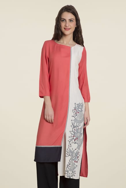 Desi Belle Coral Printed Kurti Desi Belle Coral Printed Kurti