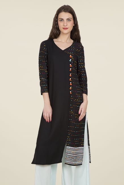 Desi Belle Black Printed Kurti Desi Belle Black Printed Kurti