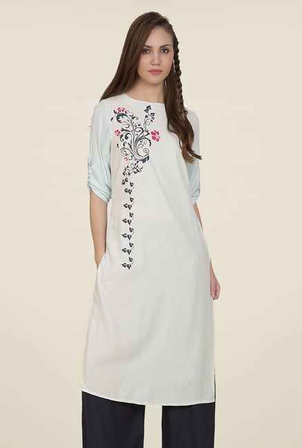 Desi Belle Green Printed Kurti Desi Belle Green Printed Kurti