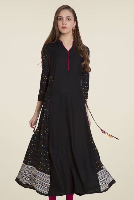 Desi Belle Black Printed Kurti Desi Belle Black Printed Kurti