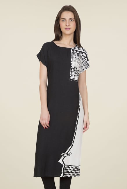 Desi Belle Black Printed Kurti Desi Belle Black Printed Kurti