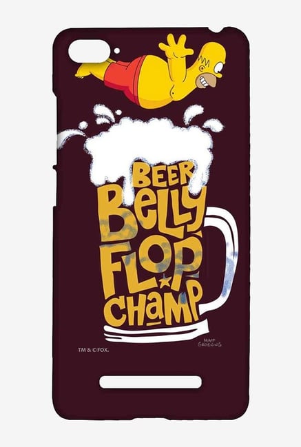 Simpsons Beer Belly Flop Champ Maroon Case for Xiaomi Mi4i Simpsons Beer Belly Flop Champ Maroon Case for Xiaomi Mi4i