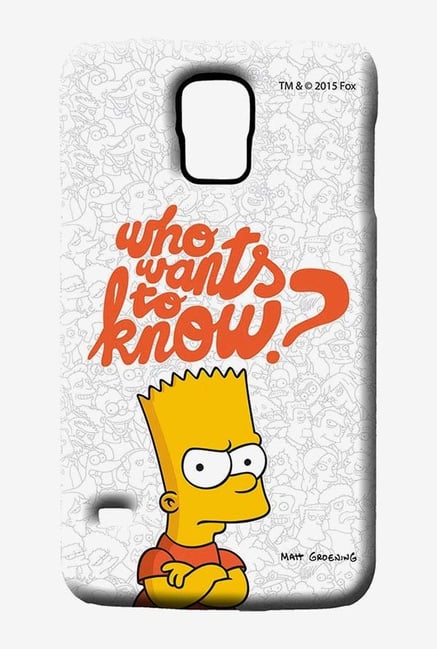 Simpsons Who Wants To Know Case for Samsung S5 Simpsons Who Wants To Know Case for Samsung S5
