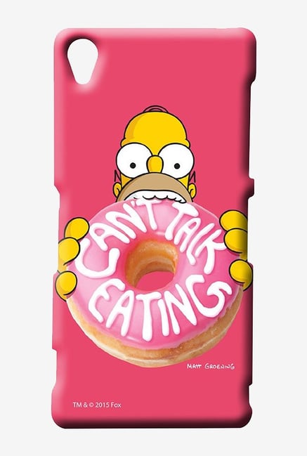 Simpsons Cant Talk Eating Pink Case for Sony Xperia Z3 Simpsons Cant Talk Eating Pink Case for Sony Xperia Z3