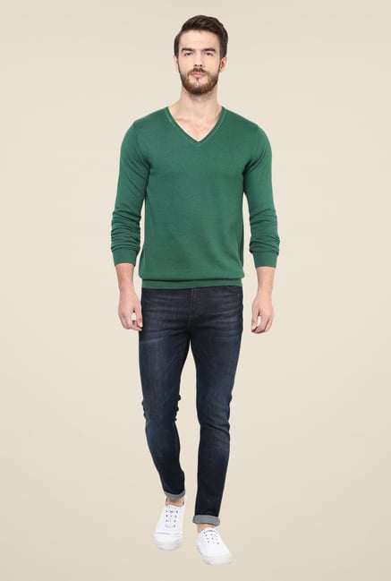 celio* Green Solid Sweater celio* Green Solid Sweater