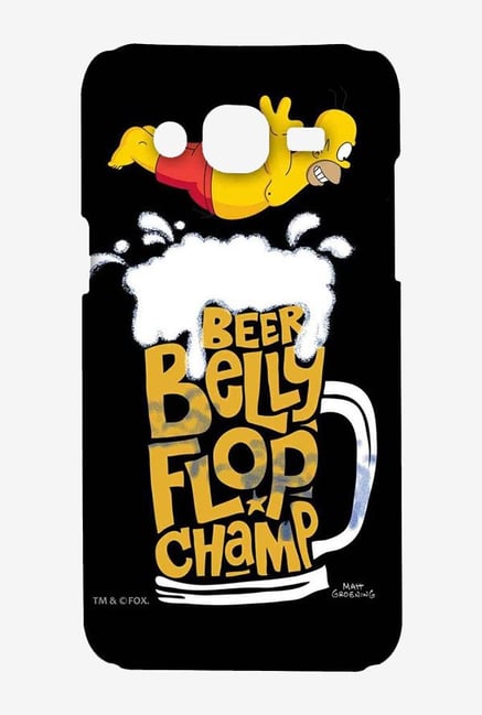Simpsons Beer Belly Flop Champ Black Case for Samsung On7 Simpsons Beer Belly Flop Champ Black Case for Samsung On7