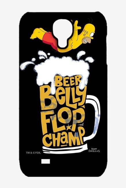 Simpsons Beer Belly Flop Champ Black Case for Samsung S4 Simpsons Beer Belly Flop Champ Black Case for Samsung S4