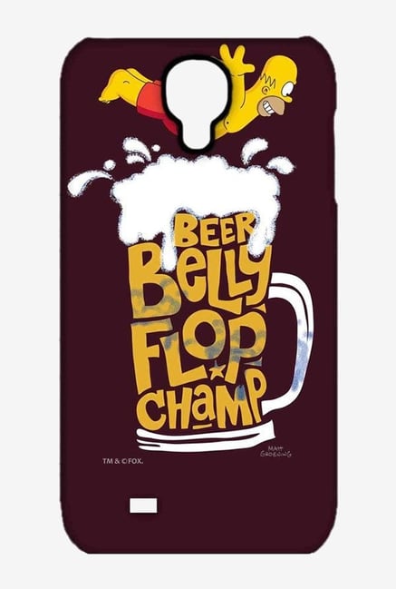 Simpsons Beer Belly Flop Champ Maroon Case for Samsung S4 Simpsons Beer Belly Flop Champ Maroon Case for Samsung S4