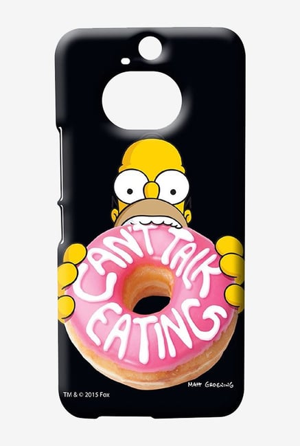 Simpsons Cant Talk Eating Black Case for HTC One M9 Plus Simpsons Cant Talk Eating Black Case for HTC One M9 Plus