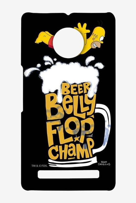 Simpsons Beer Belly Flop Champ Black Case for Yu Yuphoria Simpsons Beer Belly Flop Champ Black Case for Yu Yuphoria