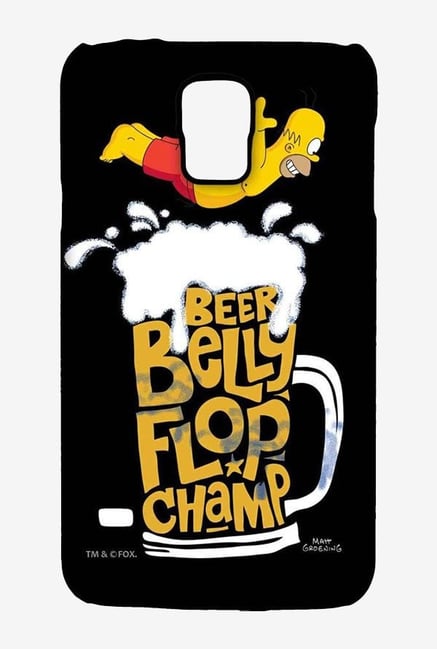 Simpsons Beer Belly Flop Champ Black Case for Samsung S5 Simpsons Beer Belly Flop Champ Black Case for Samsung S5