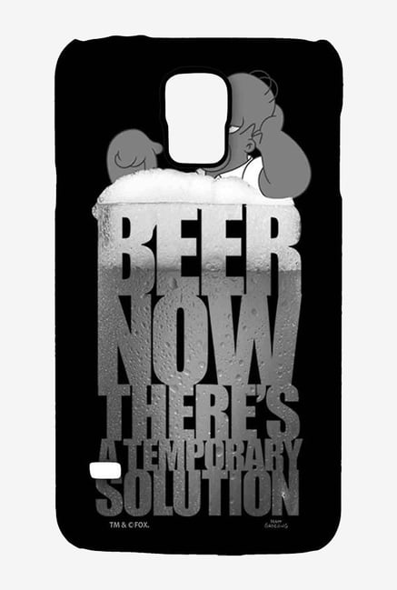 Simpsons The Beer Solution Black Case for Samsung S5 Simpsons The Beer Solution Black Case for Samsung S5