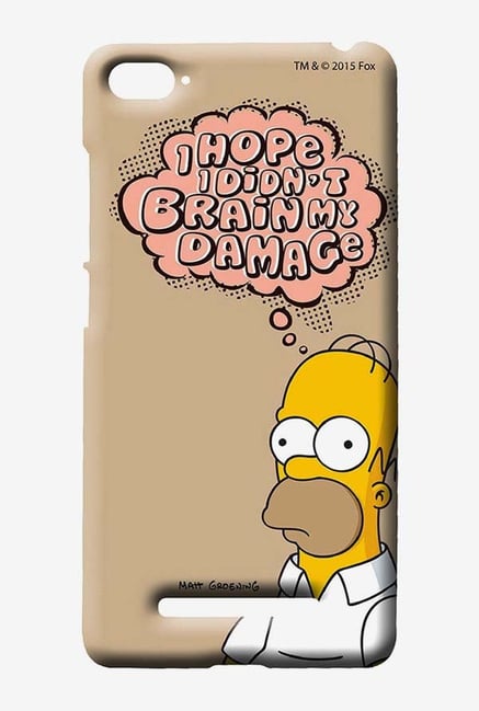 Simpsons Brain Humour Case for Xiaomi Mi4i Simpsons Brain Humour Case for Xiaomi Mi4i