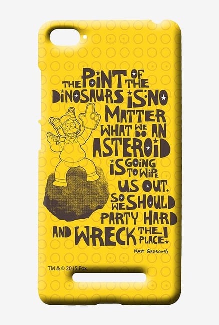 Simpsons The Dinosaur Theory Case for Xiaomi Mi4i Simpsons The Dinosaur Theory Case for Xiaomi Mi4i