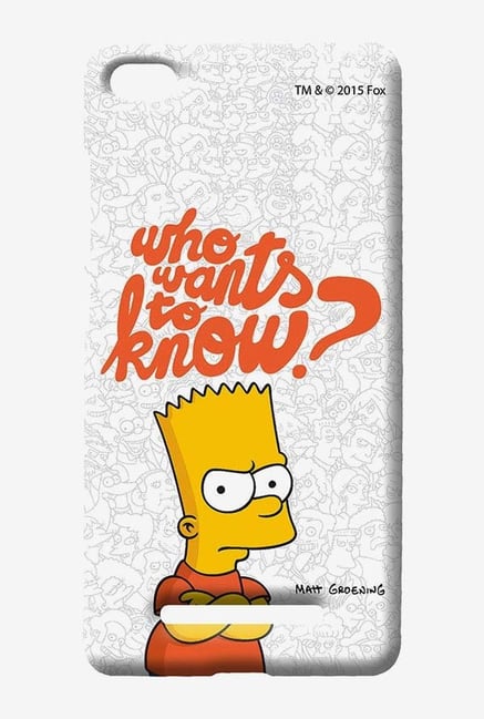 Simpsons Who Wants To Know Case for Xiaomi Mi4i Simpsons Who Wants To Know Case for Xiaomi Mi4i