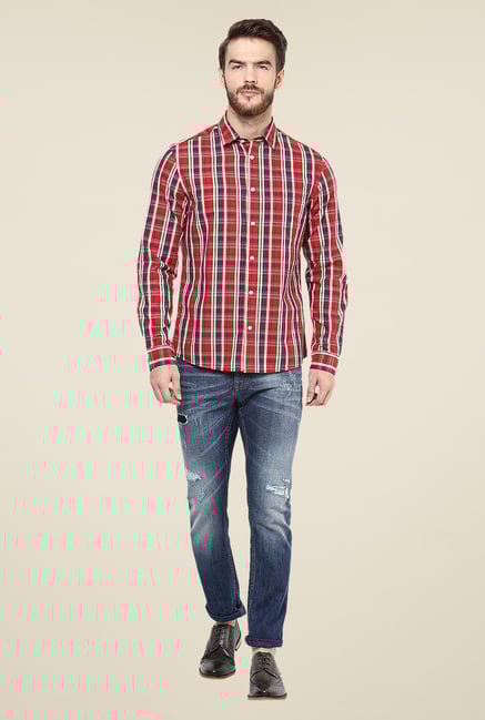 celio* Red Checks Shirt celio* Red Checks Shirt