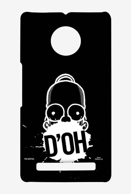 Simpsons D'OH Black Case for Yu Yuphoria Simpsons D'OH Black Case for Yu Yuphoria