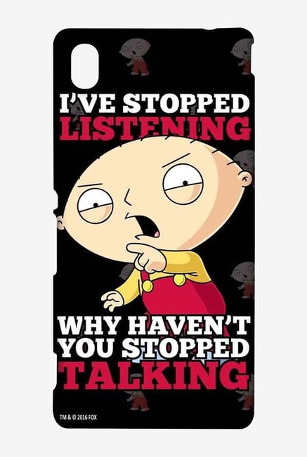 Family Guy Just Stop Talking Case for Sony Xperia M4 Family Guy Just Stop Talking Case for Sony Xperia M4