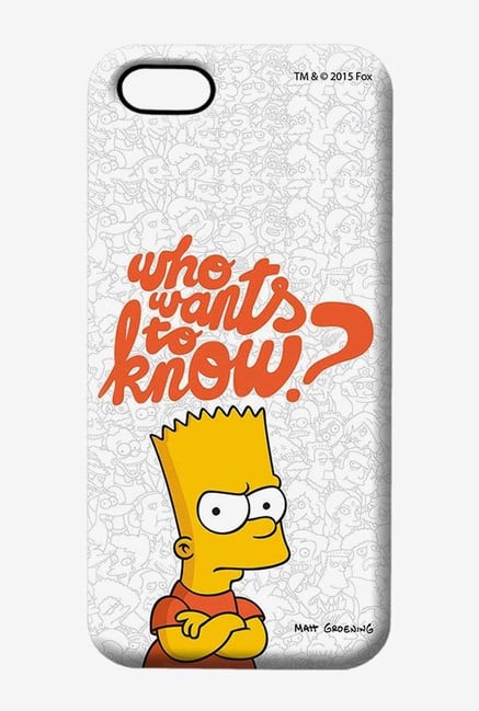 Simpsons Who Wants To Know Case for iPhone 5/5s Simpsons Who Wants To Know Case for iPhone 5/5s