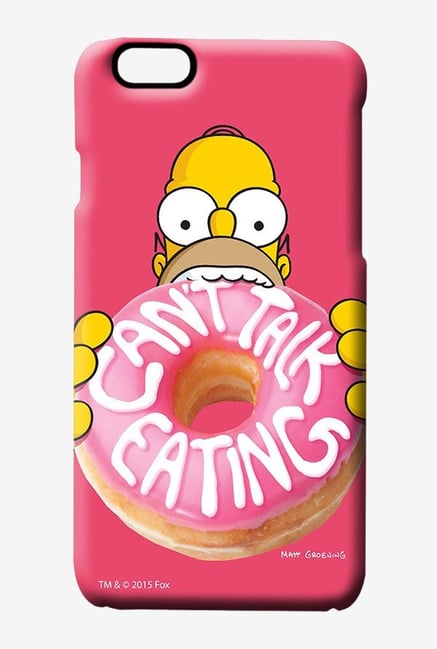 Simpsons Cant Talk Eating Pink Case for iPhone 6 Simpsons Cant Talk Eating Pink Case for iPhone 6