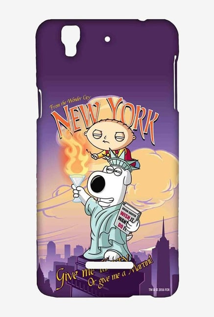 Family Guy Brian Liberty New York Case for Yu Yureka Family Guy Brian Liberty New York Case for Yu Yureka